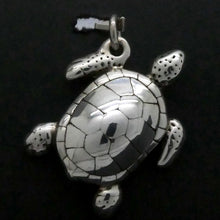 Load image into Gallery viewer, Loggerhead Turtle Pendant | 925 Sterling Silver | Large Electroformed | Strong but ;ight weight | Crystal Heart Melbourne Australia since 1986