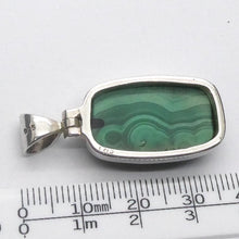 Load image into Gallery viewer, Malachite Pendant | 925 Silver | Strong Bezel Setting | Shaped &amp; Hinged Bail | Congo | Fine Markings | Genuine Gems, Crystal Heart Melbourne Australia est 1986