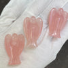 Rose Quartz Angel | Hand Carved |  Lovely Clear Pink with Veils  |  Genuine Gems from Crystal Heart Melbourne Australia since 1986
