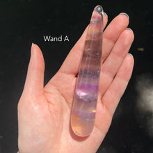 Load image into Gallery viewer, Fluorite Healing Wand | Genuine Stone | Rounded end for Energy &amp; physical healing | Crystal Heart Melbourne Australia Gemstones since 1986