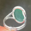 Oval Cabochon of Green Aventurine | Ring | US Size 7, 10 | AUS Size N1.2  | Good quality Sterling Silver setting | Known as The  'All Round Healer' | Plexus and Physical Heart |  more natural breathing and all the health benefits accruing from that | Genuine Gems from Crystal Heart Melbourne Australia since 1986