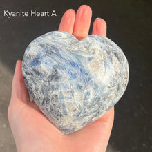 Load image into Gallery viewer, Kyanite | Heart Carving | Meditation &amp; healing | Crystal Heart Melbourne Australia since 1986