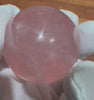 Rose Quartz Crystal Sphere | 52 mm | Clear Madagascar Material | Beautiful Optical Star | Star Rose Quartz | Open and Uplift your Heart | Genuine Gems from Crystal Heart Melbourne Australia since 1986
