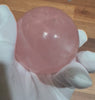 Star Rose Quartz Crystal Ball, 63 mm diameter