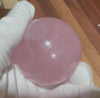 Rose Quartz Crystal Sphere | 52 mm | Clear Madagascar Material | Beautiful Optical Star | Star Rose Quartz | Open and Uplift your Heart | Genuine Gems from Crystal Heart Melbourne Australia since 1986
