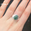 Oval Cabochon of Green Aventurine | Ring | US Size 7, 10 | AUS Size N1.2  | Good quality Sterling Silver setting | Known as The  'All Round Healer' | Plexus and Physical Heart |  more natural breathing and all the health benefits accruing from that | Genuine Gems from Crystal Heart Melbourne Australia since 1986