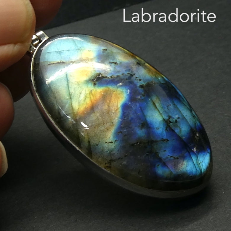 Beautiful Unique Multi Rare Spectrolite Labradorite 2024 Cabochon Pendant Jewelry Making Stone Labradorite Stone 76X76X6 mm 332 Crt Labradorite