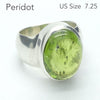 Peridot Ring | Oval Cabochon | 925 Sterling Silver| Besel set | Generous Band | 95% Silver | US Size 7.25 | AUS Size O | Superbly Handcrafted Ancient Style not out of place in Ancient Rome | Overcome nervous tension | Joyful Heart | Genuine gems from Crystal Heart Melbourne Australia since 1986
