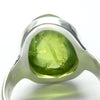 Peridot Ring | Oval Cabochon | 925 Sterling Silver| Besel set | Generous Band | 95% Silver | US Size 7.75 | AUS Size P | Superbly Handcrafted Ancient Style not out of place in Ancient Rome | Overcome nervous tension | Joyful Heart | Genuine gems from Crystal Heart Melbourne Australia since 1986