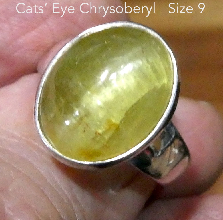 Cat's eye shop chrysoberyl ring