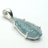 Blue Tourmaline Pendant | Indicolite| Carved into a leaf  | 925 Sterling Silver  | Claw set with open back | Cool Mental Power | Emotional Focus | Star Stone Virgo Gemini Libra Taurus | Genuine Gems from Crystal Heart Melbourne Australia since 1986