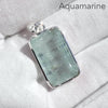 Aquamarine Gemstone Pendant | Faceted Oblong | 925 Sterling Silver | Nice Blue with reasonable transparency | Bezel Set | Open Back | Peaceful emotional guidance and integration | Flow through obstacles | Genuine Gemstones from Crystal Heart Melbourne Australia since 1986