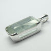 Aquamarine Gemstone Pendant | Faceted Oblong | 925 Sterling Silver | Nice Blue with reasonable transparency | Bezel Set | Open Back | Peaceful emotional guidance and integration | Flow through obstacles | Genuine Gemstones from Crystal Heart Melbourne Australia since 1986