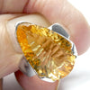 Citrine Ring | Faceted Teardrop | 925 Sterling Silver | Besel Set |  US Size 9 | AUS Size R1/2 | Natural Unheated stones, flawless, constant colour  | Abundant Energy Repel Negativity | Engender Confidence | Aries Gemini Leo Libra | Genuine Gems from Crystal Heart Melbourne Australia  since 1986