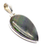 Teardrop Cabochon of Matrix Opal | Green Blue Purple Fire | 925 Sterling Silver | Crystal Heart Melbourne Australia since 1986