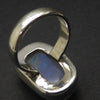 Ring Rainbow Moonstone | Free form Oblong | 925 Silver | Classic Sturdy Setting | US Size 7 | Star Stone Cancer Libra Scorpio | Crystal Heart Melbourne Australia since 1986