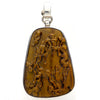 Tiger Eye Pendant Monkey Carving | 925 Silver