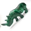 Malachite Rhino Carving | Congo | Lovely Colour and Markings | Primitive Shamanic Appeal | Crystal Heart Melbourne Australia since 1986