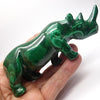 Malachite Rhino Carving | Congo | Lovely Colour and Markings | Primitive Shamanic Appeal | Crystal Heart Melbourne Australia since 1986