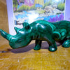 Malachite Rhino Carving | Congo | Lovely Colour and Markings | Primitive Shamanic Appeal | Crystal Heart Melbourne Australia since 1986