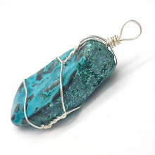 Load image into Gallery viewer, Chrysocolla Raw Nugget Pendant | Large Raw Natural | Crystal Heart Melbourne Australia since 1986