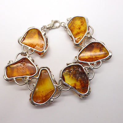 Baltic Amber Jewellery Collection | 925 Sterling Silver – Crystal Heart