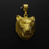 Wolf Head Pendant Ring and Pendant, 925 Silver kt