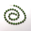 Necklace Chrome Diopside Beads | 925 Sterling Silver | Bright Jade Green Translucent Gemstone | High Vibration Powerful Heart Healing & Transformation  | Genuine Gems from Crystal Heart Melbourne Australia since 1986