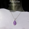 Purpurite Pendant | Teardop Cabochon | 925 Sterling Silver | Iron Manganese Phosphate | Connect your Soul and liberate | Genuine Gems from Crystal Heart Melbourne Australia since 1986