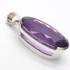 Brazilian Amethyst Pendant | A Grade Faceted Oval | Lovely shade, not to deep or too light | 925 Sterling Silver | Quality Silver Work | Crystal Heart Melbourne Australia since 1986