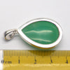 Chrysoprase Pendant | Teardrop Cabochon | 925 Sterling Silver | Perfect Apple Green Good Translucency | | AKA Australian Jade | Empowering healer | Genuine Gemstones from Crystal Heart Melbourne Australia since 1986