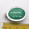 Chrysoprase Pendant, Oval Cabochon, 925 Silver p2