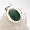 Malachite Oval Pendant | Wide 925 Sterling Silver Border | Old Stock | Sale Price |  Genuine Gems from Crystal Heart Melbourne Australia since 1986