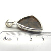 Chiastolite Pendant | Triangle Cabochon | 925 Sterling Silver | Andalusite Variety | Protection for Travellers | Centred Strength | Genuine Gems from Crystal Heart Melbourne Australia since 1986