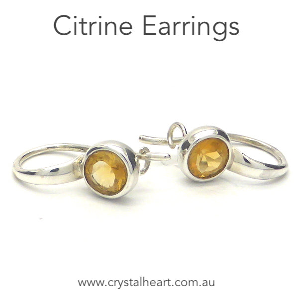 Citrine  Sterling Silver Earrings