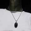 Nuummite Pendant | 925 Sterling Silver | Oval Cabochon | Black with Golden Flecks | Soul Retrieval | Clear emotional entanglements | Genuine Gemstones from Crystal Heart Melbourne Australia since 1986 | nuumite | nummite