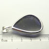 Iolite (Water Sapphire) with sparkling small gold inclusions of Hematite | rare |  Teardrop cabochon Pendant | 925 Sterling Silver | Open Back | Positive Optimism and guidance on your path | Genuine Gems from Crystal Heart Melbourne Australia since 1986