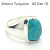 Turquoise Ring Arizona, Sleeping Beauty Mine | 925 Sterling Silver | US Size 10 |  AUS Size T 1/2 | Raw Nugget | Robin's Egg Blue | Quality Besel Setting | open back  | Genuine Gems from Crystal Heart Melbourne since 1986