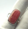 Rhodochrosite Ring | Deep Colour & Translucence | Oblong Cab | Besel Set with open back | Comfy split band | 925 Sterling Silver | US size 6 | AUS Size L1/2 | Passionate Heart | Loving Dream realisation | Genuine Gems from Crystal Heart Australia since 1986