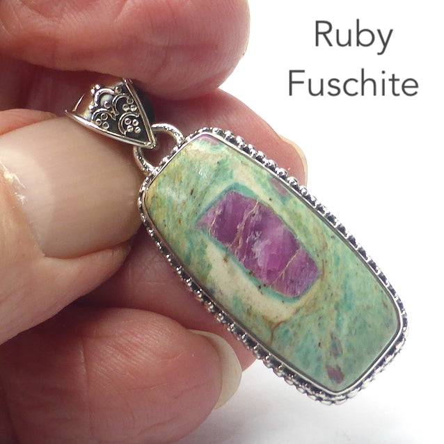 Ruby 2024 fuchsite necklace