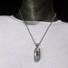 Ruby in Fuschite Pendant, Oblong, Ornate 925 Silver, r4