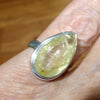 Rutilated Quartz Ring | Angels Hair | Faceted Teardrop | 925 Sterling Silver | US 6.5 | AUS or UK Size M1/2 | Crown Chakra | New Dir