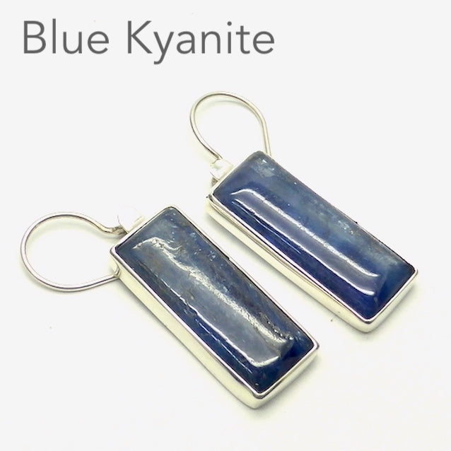 Nice quality Blue Kyanite Oblongs | Good colour and transparency | 925 Sterling Silver | Diverts negative energy | Super for visualisation and Astral Travel | Genuine Gems from Crystal Heart Melbourne Australia since 1986