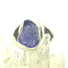 Tanzanite Ring | Rough Nugget | Beautiful blue violet | 925 Sterling Silver | Bezel set in a signet style with substantial silver | US Size 7 | AUS Size N1/2 | reach your Highest Spiritual potential | Genuine Gems from Crystal Heart Melbourne since 1986