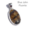 Fluorite Pendant | Blue John | Derbyshire UK | Oval Cabochon | 925 Sterling Silver | Purple and Gold  | Study | Release Inner Genius | Pisces, Capricorn | Genuine Gems from Crystal Heart Melbourne Australia since 1986