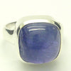 Tanzanite Ring Rounded Square Cabachon | 925 sterling Silver  | US size 8 | AUS Size P1/2 | 925 sterling Silver | Genuine stone from Mt Kilimanjaro, Tanzania | Reach your spiritual peak | Genuine Gems from Crystal Heart Melbourne Australia since 1986