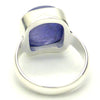 Tanzanite Ring Rounded Square Cabachon | 925 sterling Silver  | US size 8 | AUS Size P1/2 | 925 sterling Silver | Genuine stone from Mt Kilimanjaro, Tanzania | Reach your spiritual peak | Genuine Gems from Crystal Heart Melbourne Australia since 1986