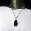 Black Tourmaline Pendant | Natural uncut raw crystal  | Bezel set | Open Back | 925 Sterling Silver | Intricate Silver Detail | Star Stone for Virgo Gemini Libra Taurus | Genuine Gems from Crystal Heart Melbourne Australia since 1986