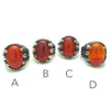 Carnelian Cabochon Ring | Orange Chalcedony | Oval Cabochon | 925 Sterling Silver | Bezel Set with addtional Talon Styled Claws | Medieval magic | US Size 8 | AUS Size P 1/2 | Creativity Focus | Cancer Leo Taurus | Genuine Gems from Crystal Heart Melbourne Australia since 1986