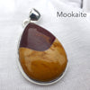 Australian Mookaite Pendant  | 925 Sterling Silver | Teardrop Cabochon | Rich Ochre and Wine or Maroon | Quality Bezel Setting | Dreamtime | Ancestral Spirits | Genuine Gems from Crystal Heart Melbourne Australia since 1986